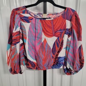 👕 MAGASCHONI Multicolored 100% Linen Top